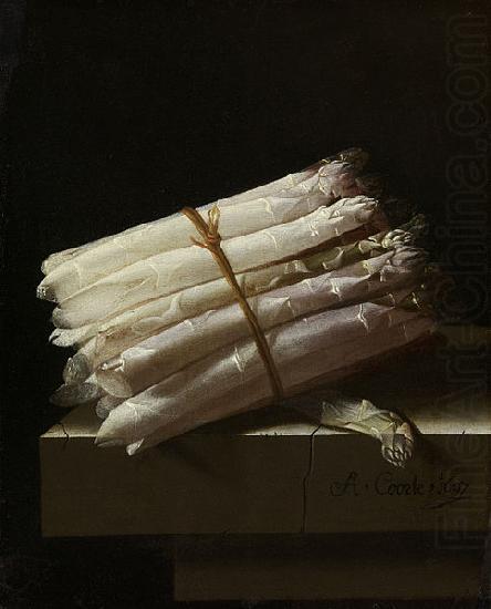 Still Life with Asparagus., Adriaen Coorte